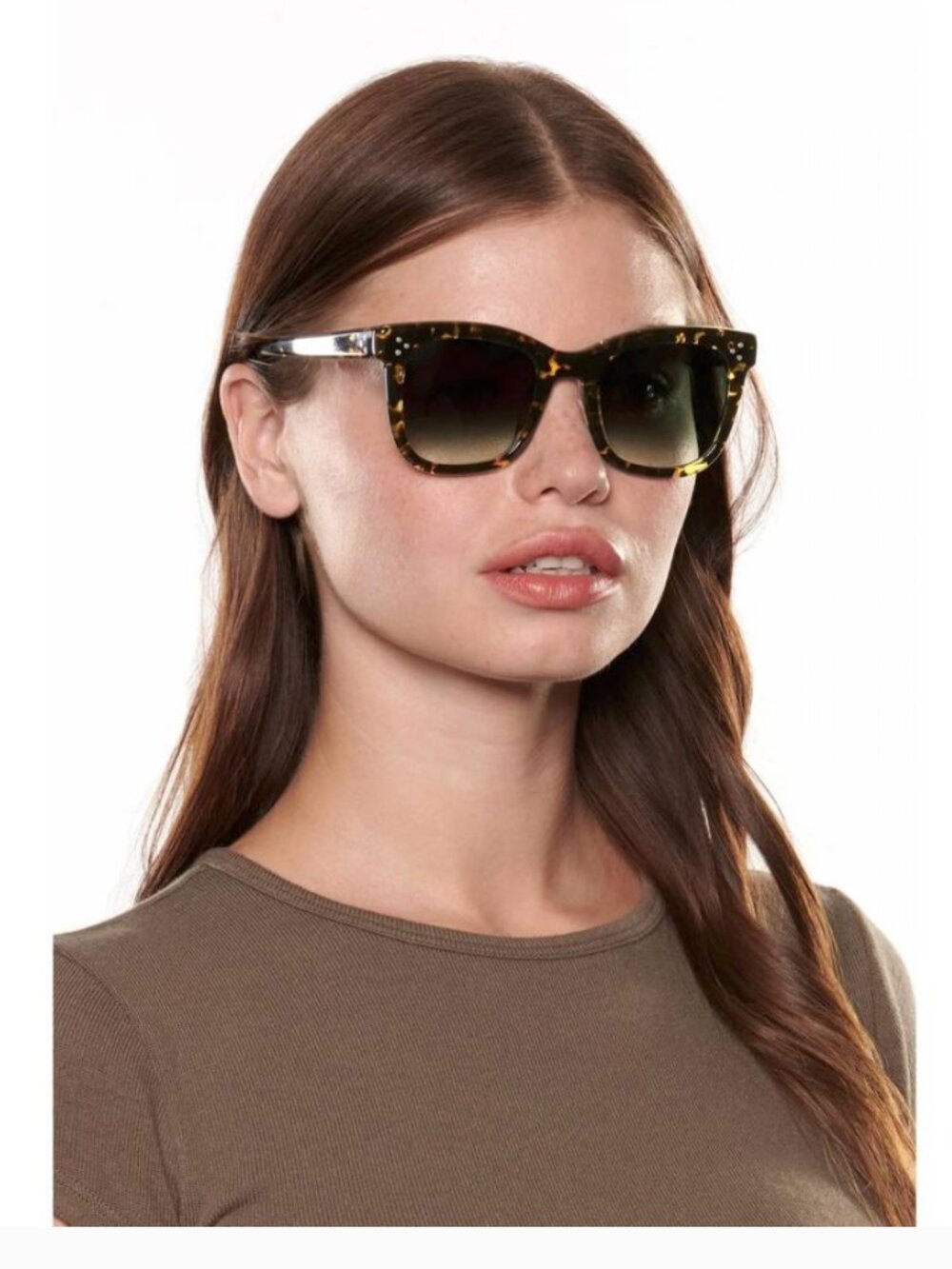 NWOB KREWE - Adele Zulu Tortoise Sunglasses with Case and Cloth